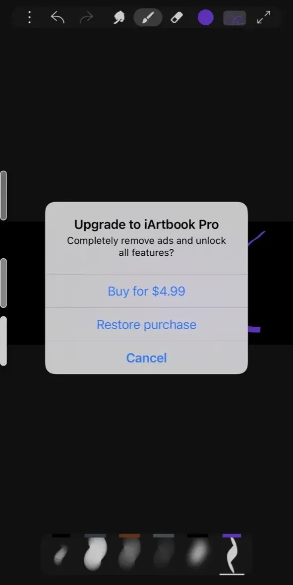 ‎iArtbook paywall screen