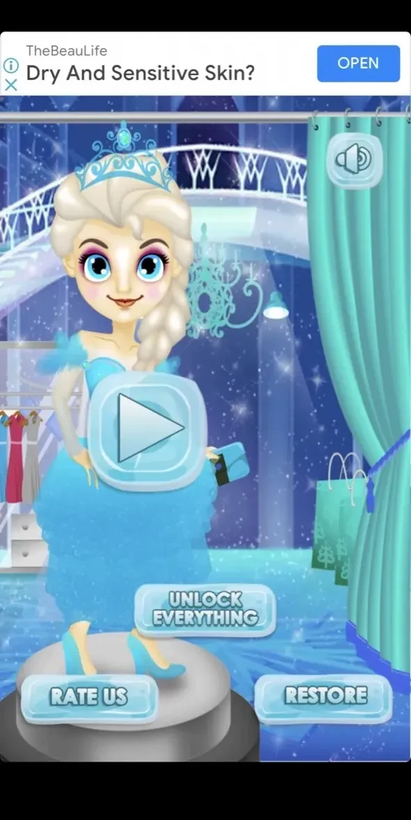 Ice Princess Wedding Salon paywall screen