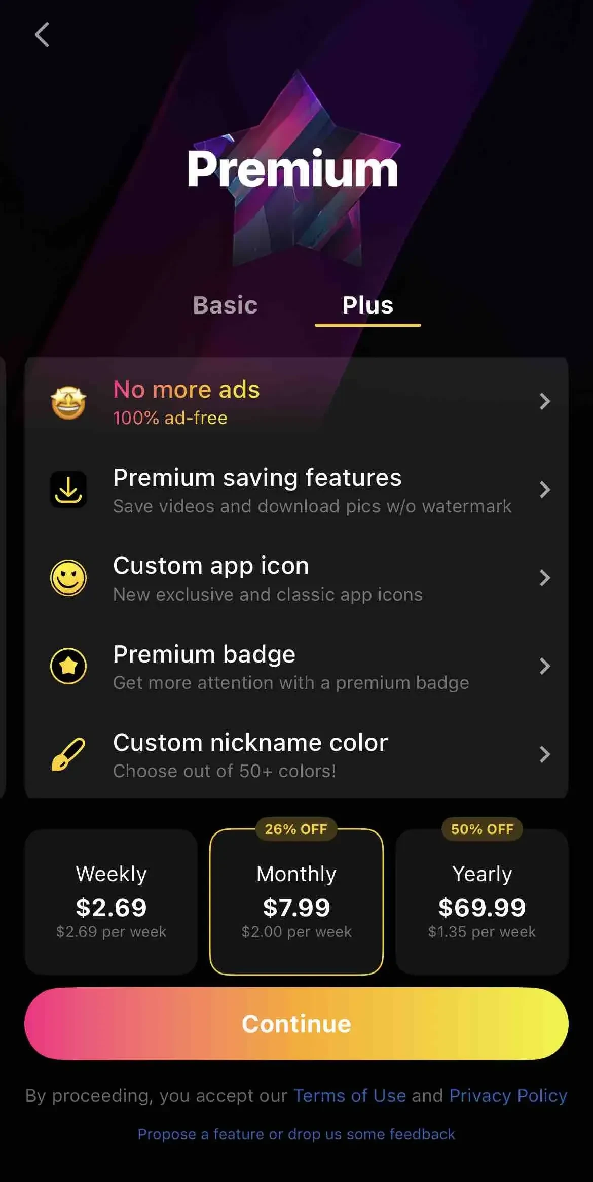 iFunny paywall screen