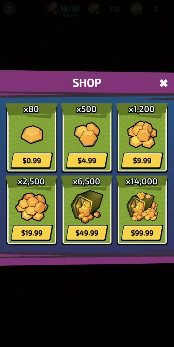 Impossible Space paywall screen