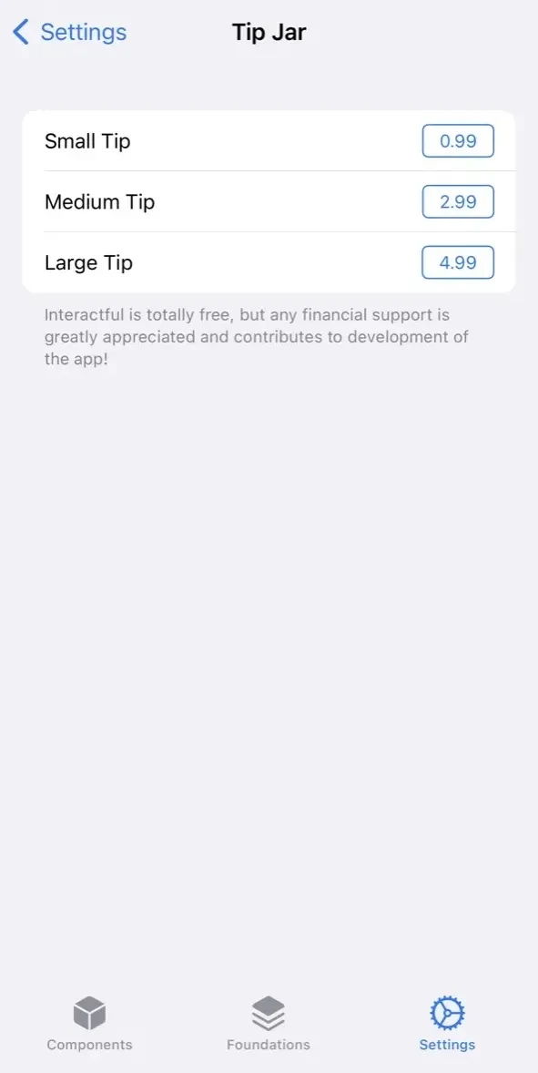 Interactful paywall screen