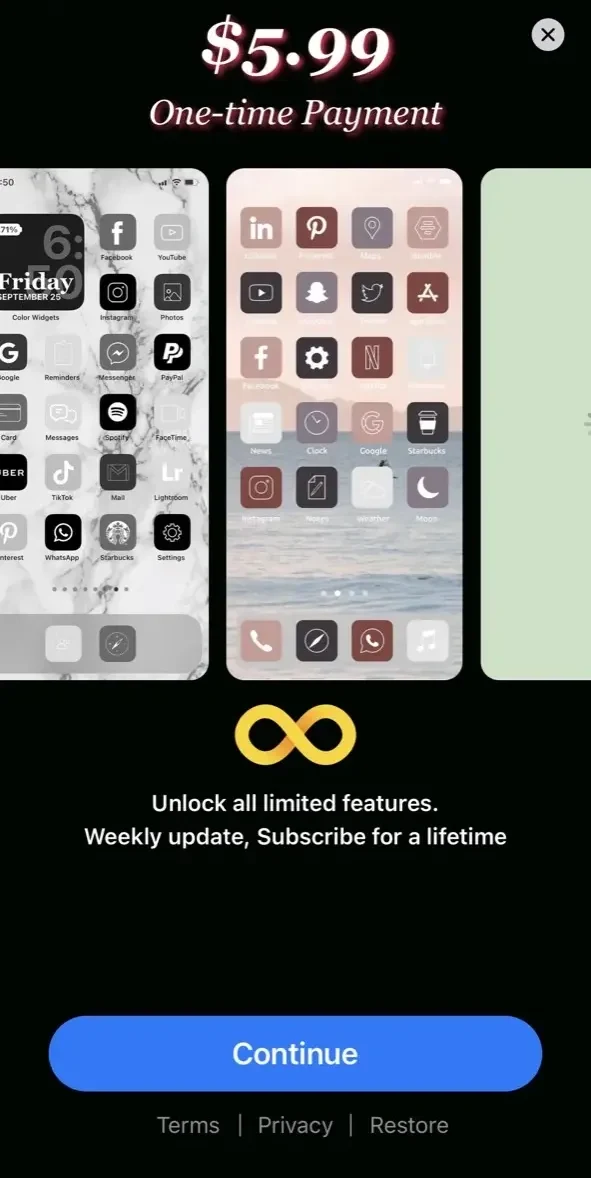 iThemes paywall screen