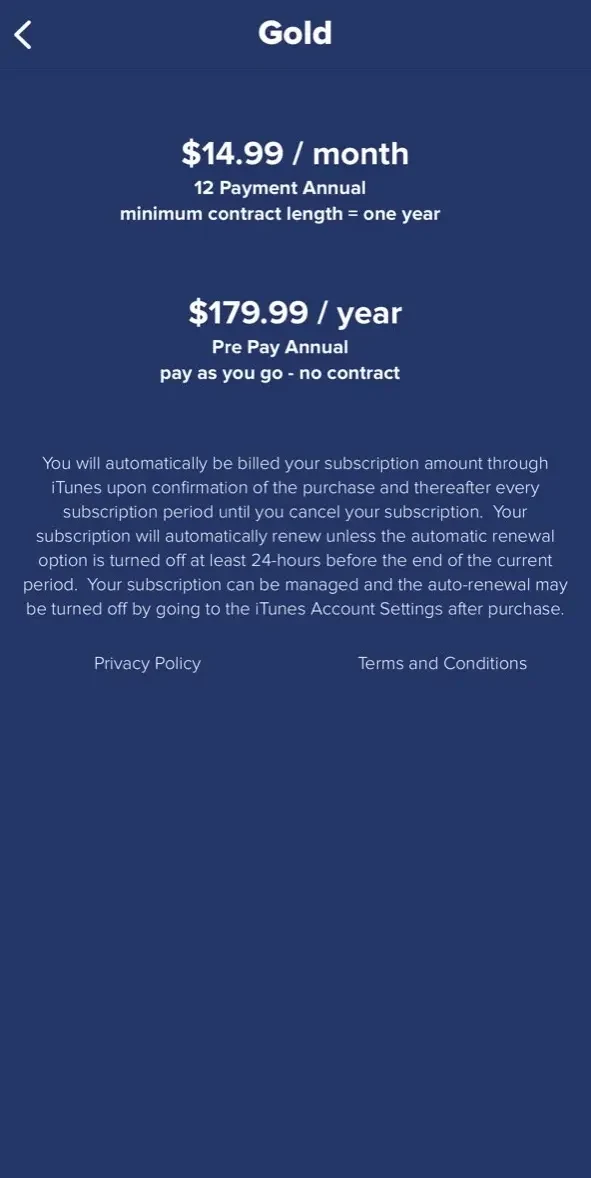 iWindsurf paywall screen