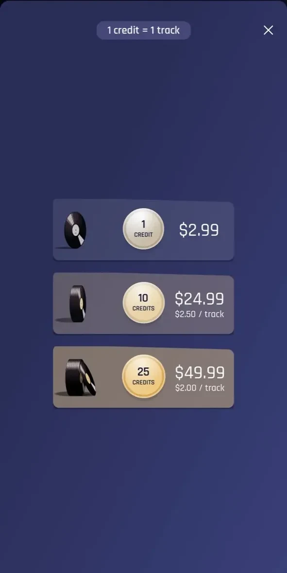 Jamzone paywall screen