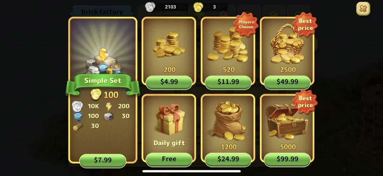 Janes Farm paywall screen