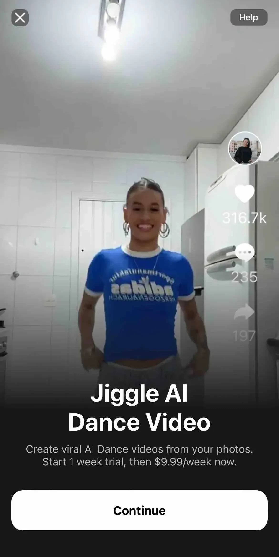 Jiggle AI paywall screen