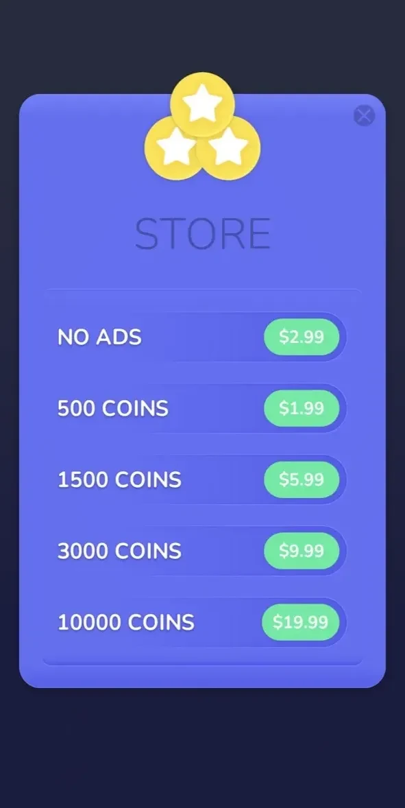 Jingle Quiz paywall screen