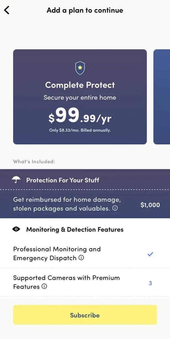 Kangaroo paywall screen