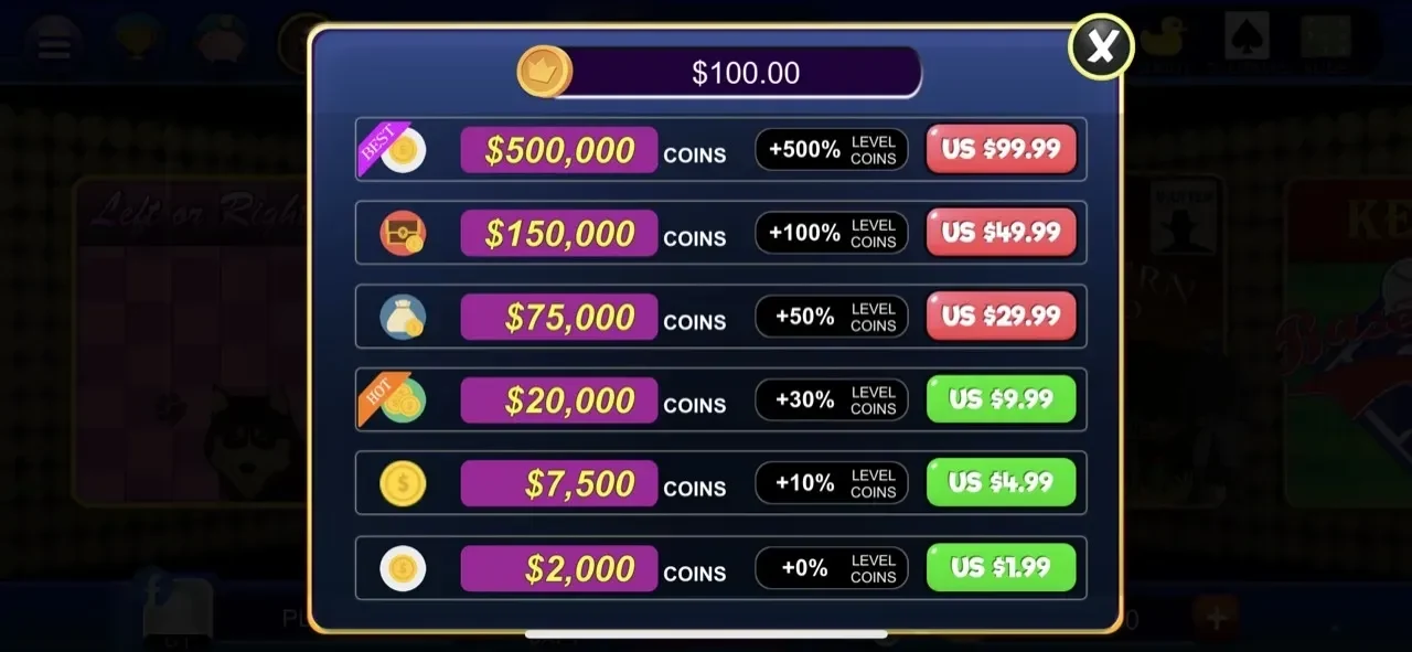 Keno World paywall screen