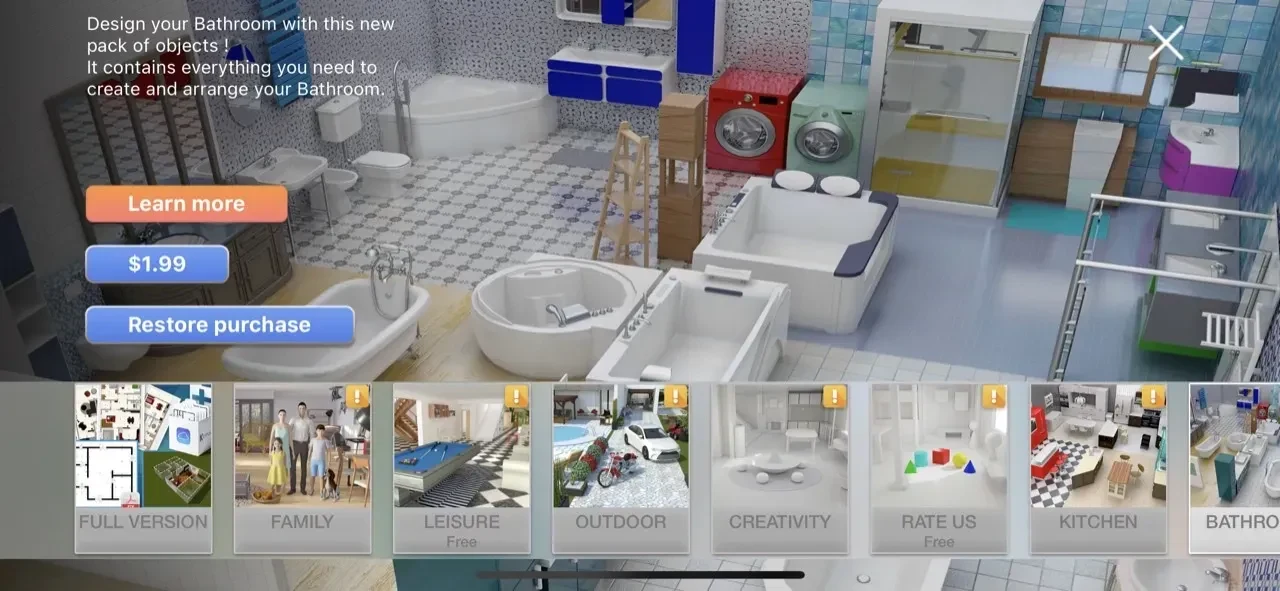 Keyplan 3D Lite paywall screen