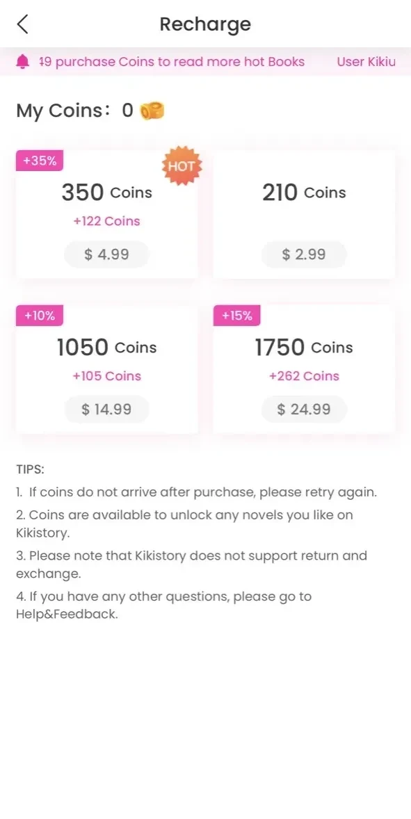 Kikistory paywall screen