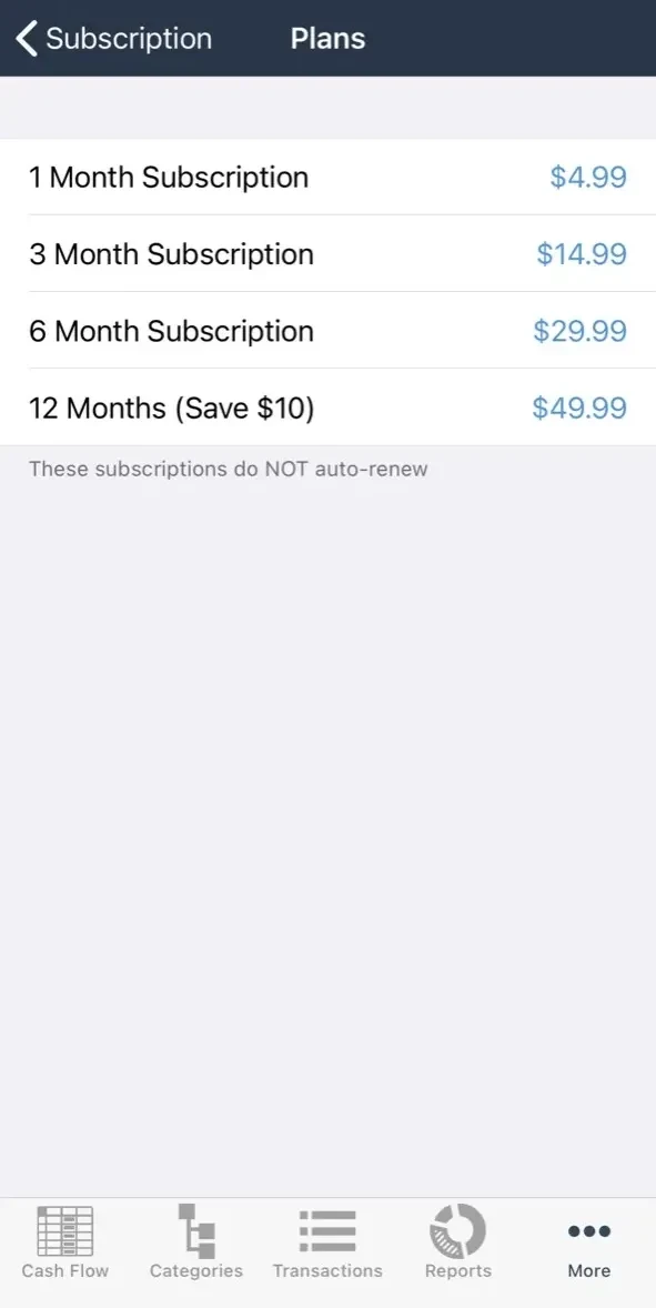 Kualto paywall screen