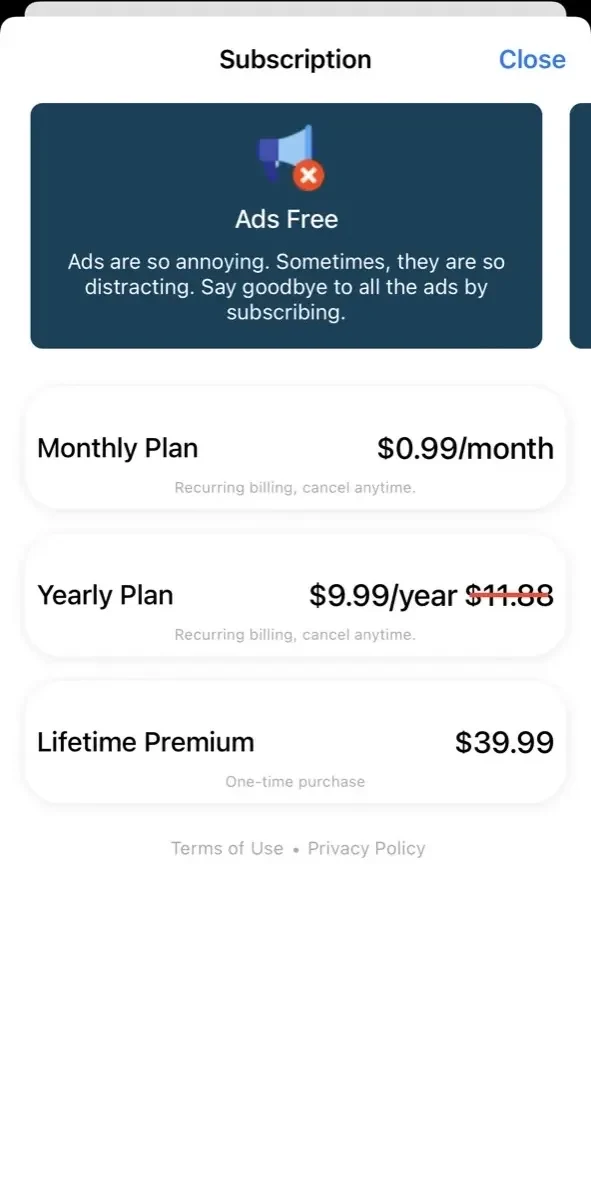 LDS Quotes paywall screen