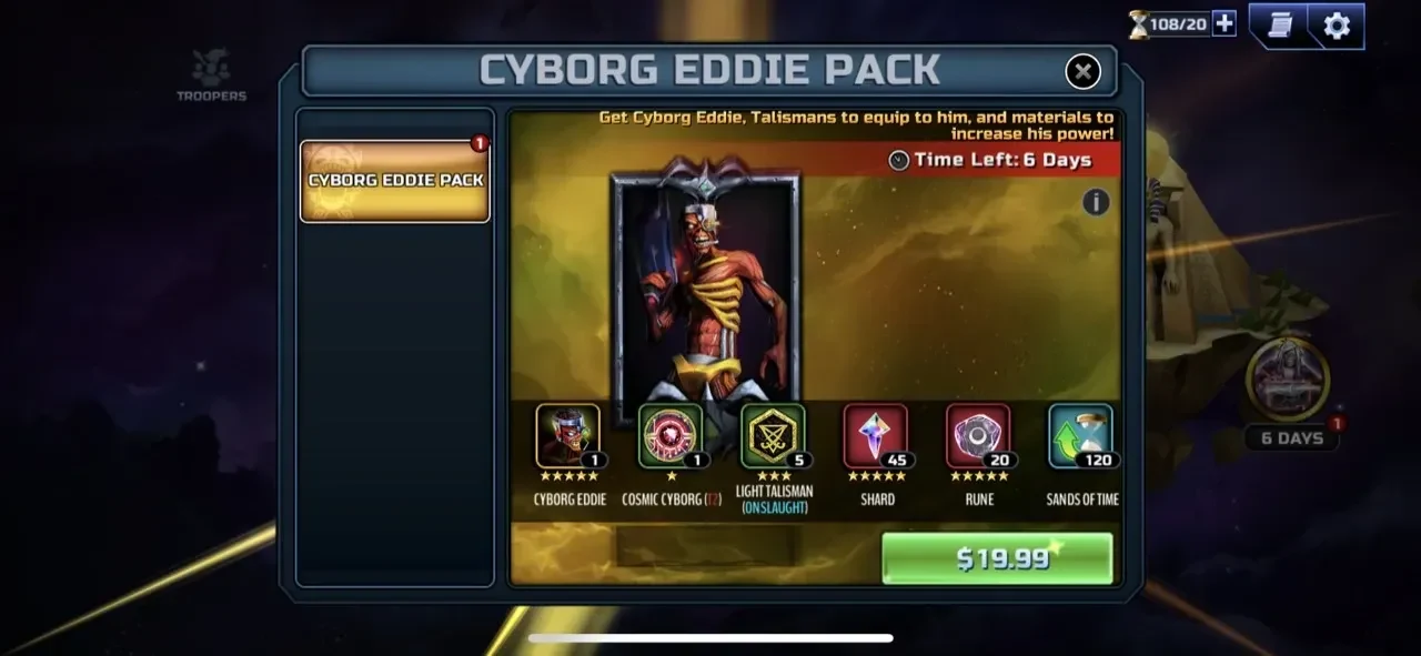 Legacy of the Beast paywall screen