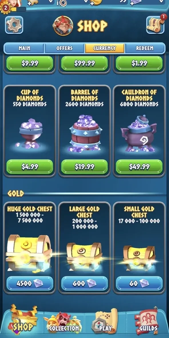 Legend of Solgard paywall screen