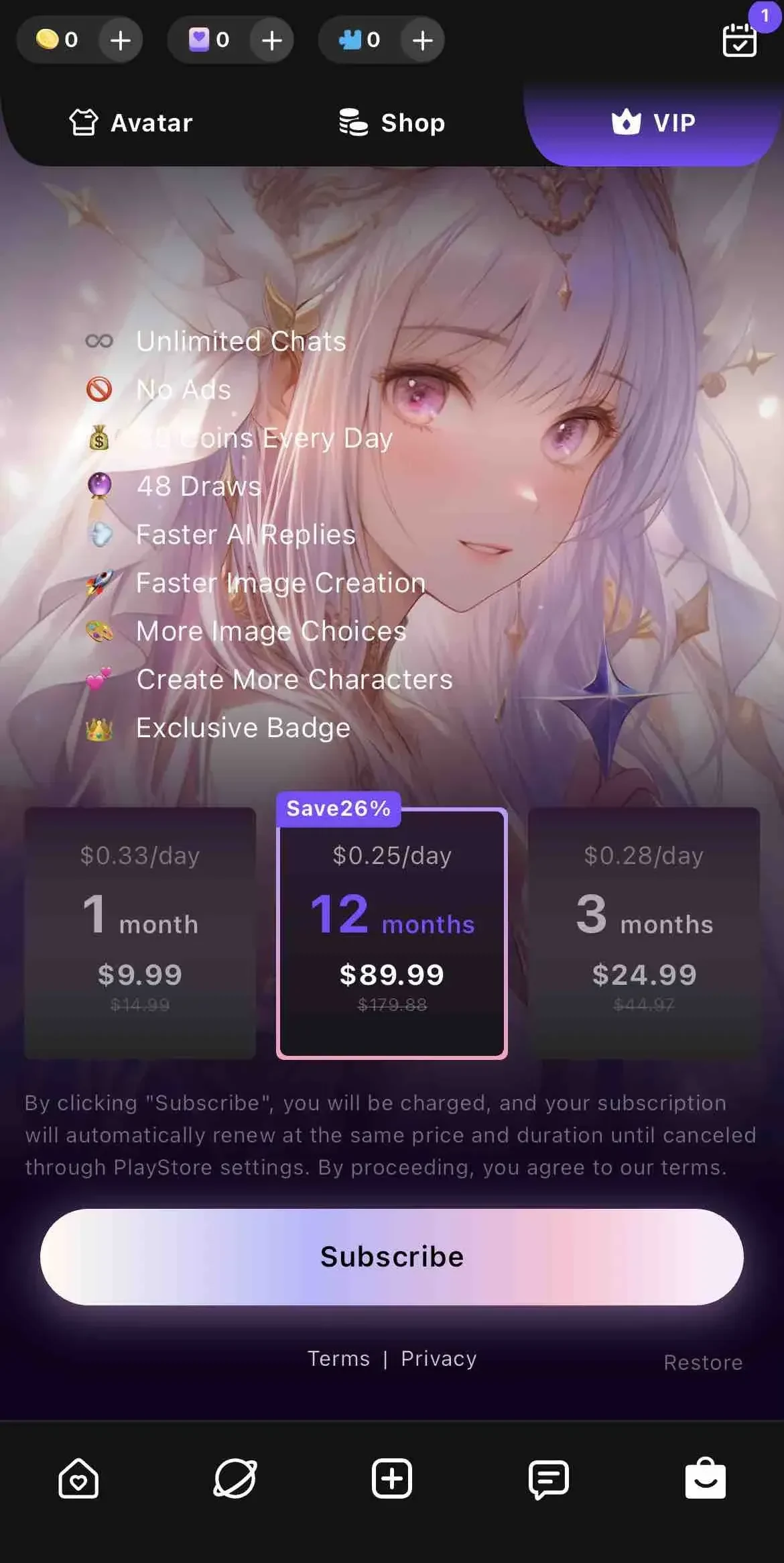 Linky AI paywall screen