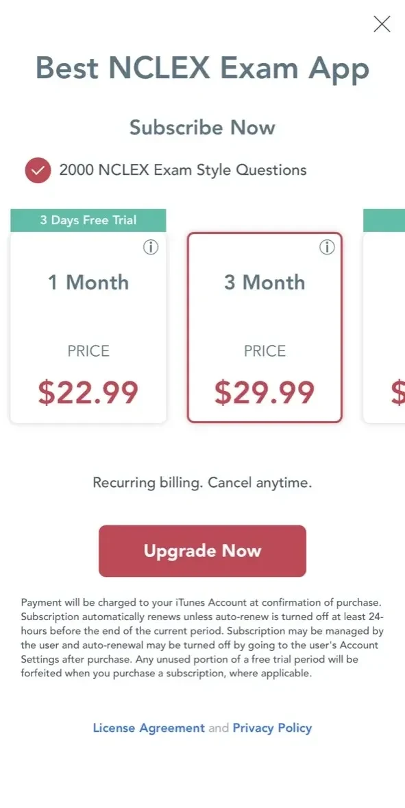 Lippincott Review paywall screen