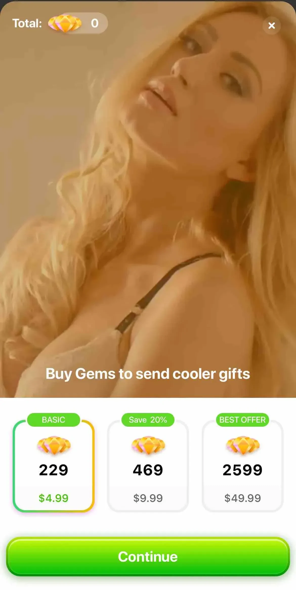 LivChat paywall screen