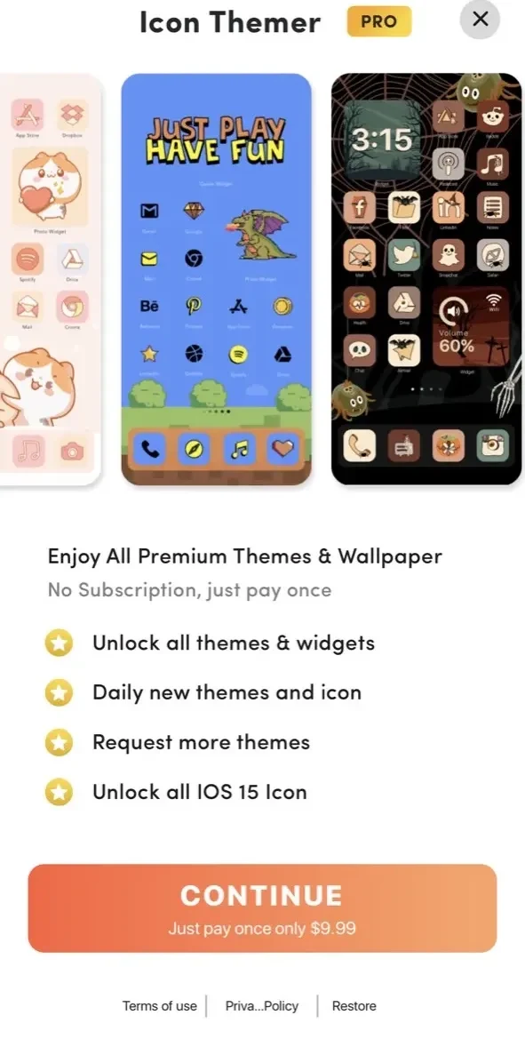 Lock Screen LockWidgets 18 paywall screen