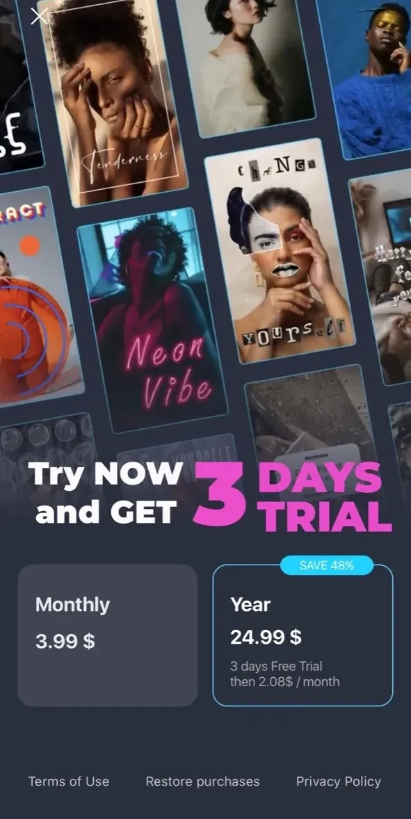 Loomy paywall screen