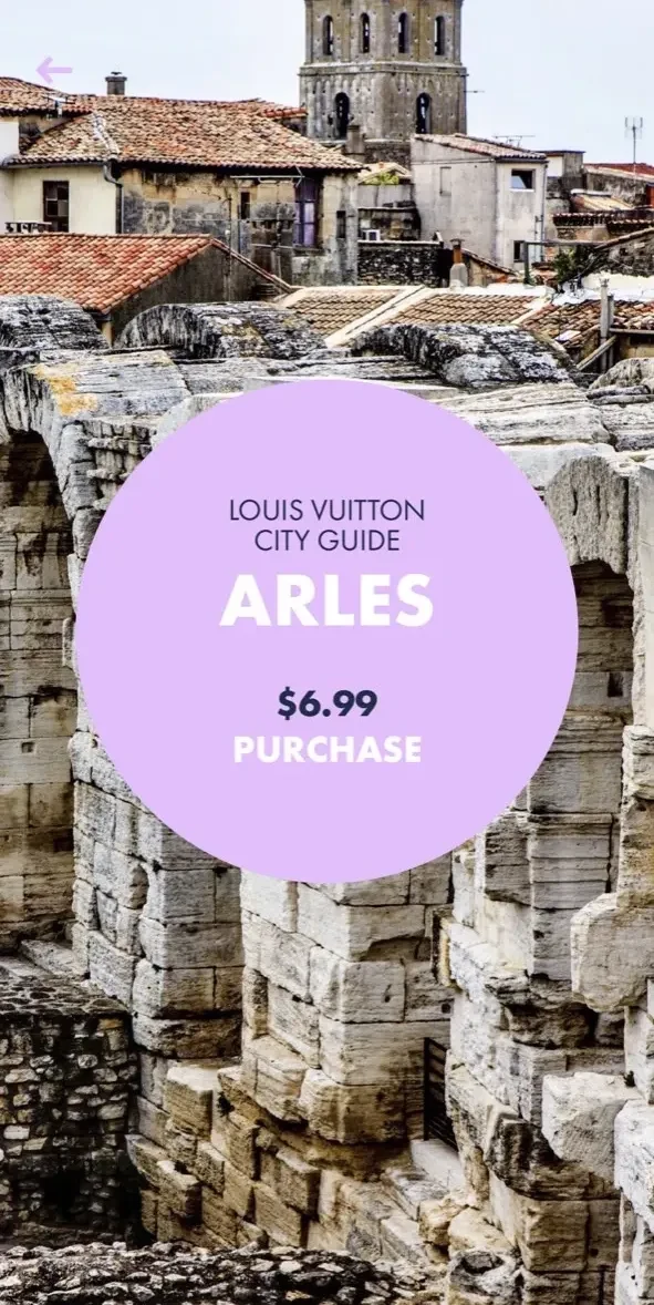 LOUIS VUITTON CITY GUIDE paywall screen