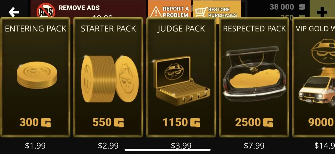 Lowriders Comeback 2 paywall screen