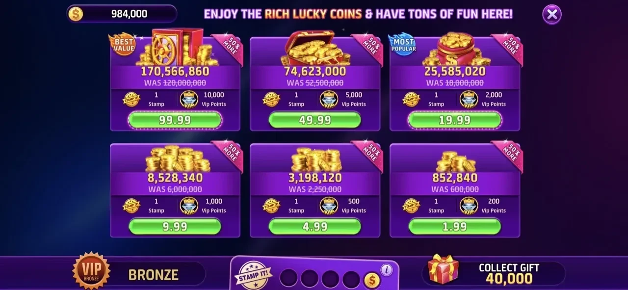 Lucky City™ Vegas Casino Slots paywall screen
