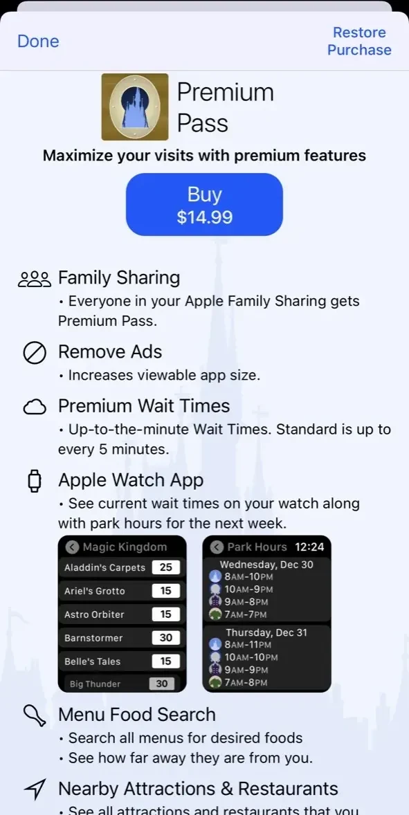 Magic Guide paywall screen