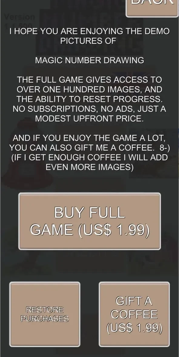 Magic Number Drawing paywall screen