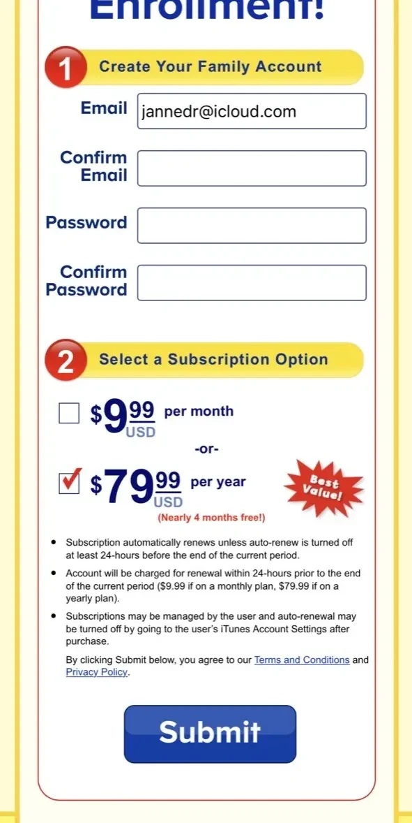 Magic Rainbow Traceables® paywall screen