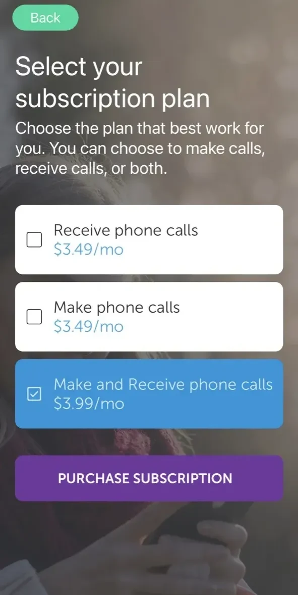 magicApp Calling paywall screen