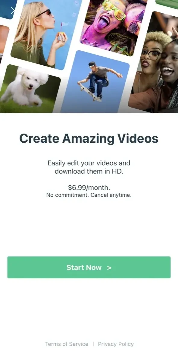 Magisto Video Editor paywall screen