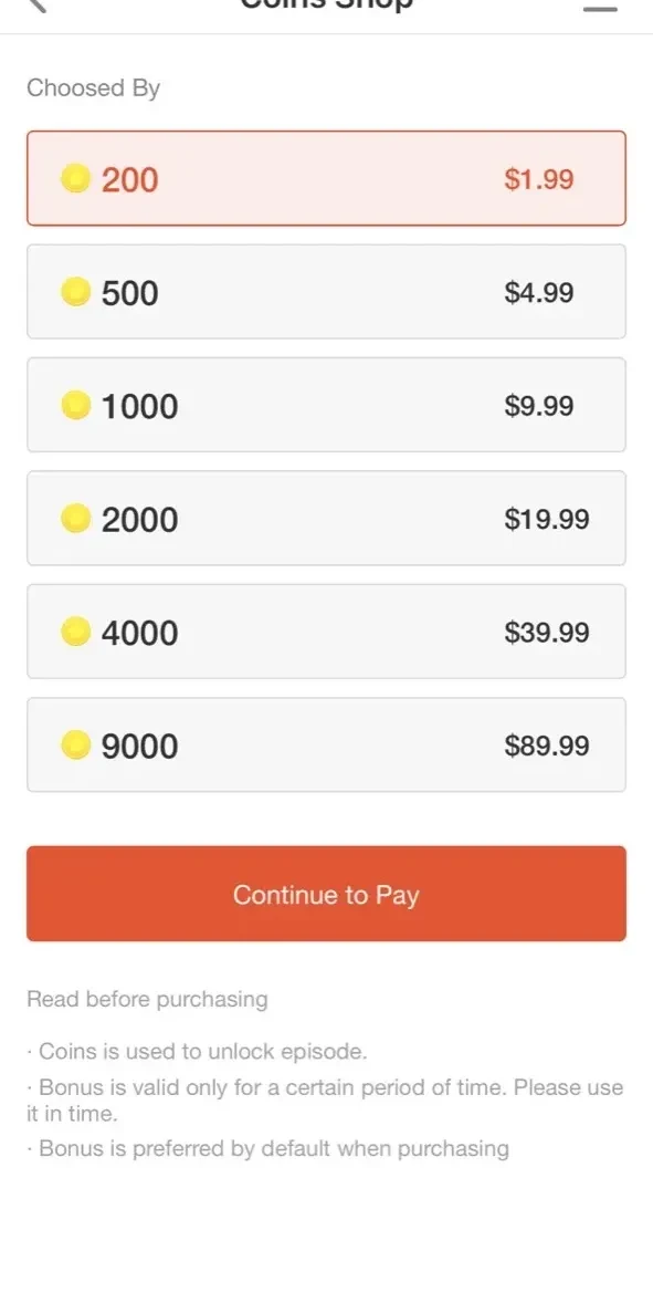MangaHouse paywall screen