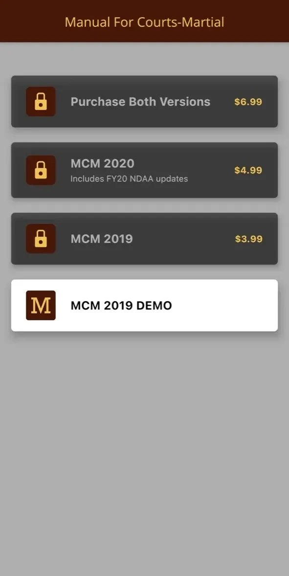 Manual for Courts paywall screen