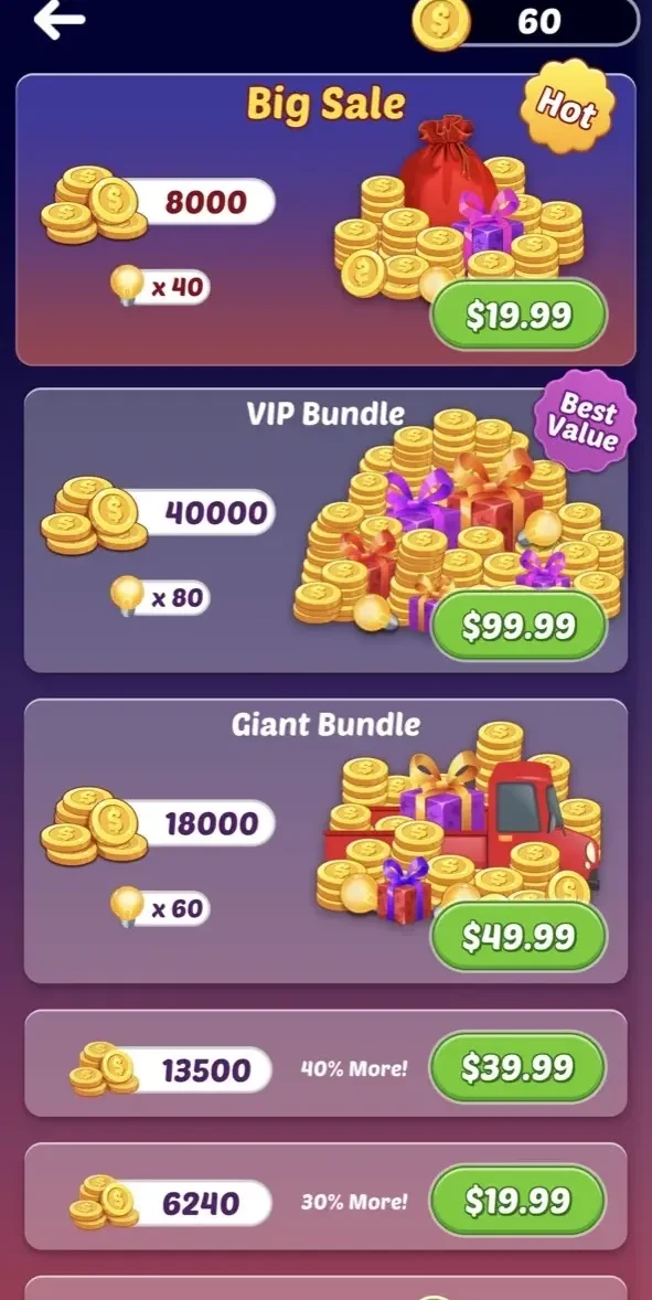 Mary’s Promotion paywall screen