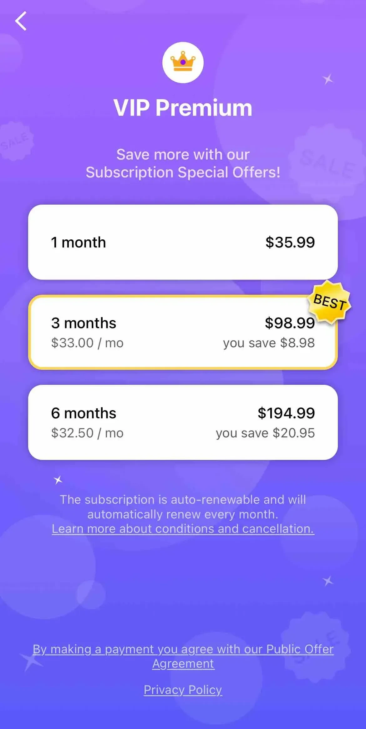 Masters Pro paywall screen