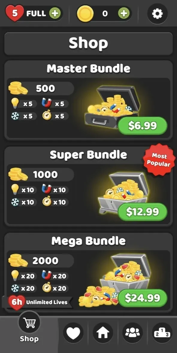 Match 3D paywall screen
