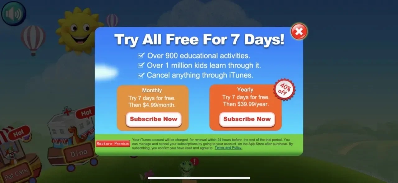 Match paywall screen