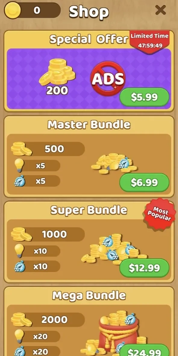 Match Master 3D paywall screen