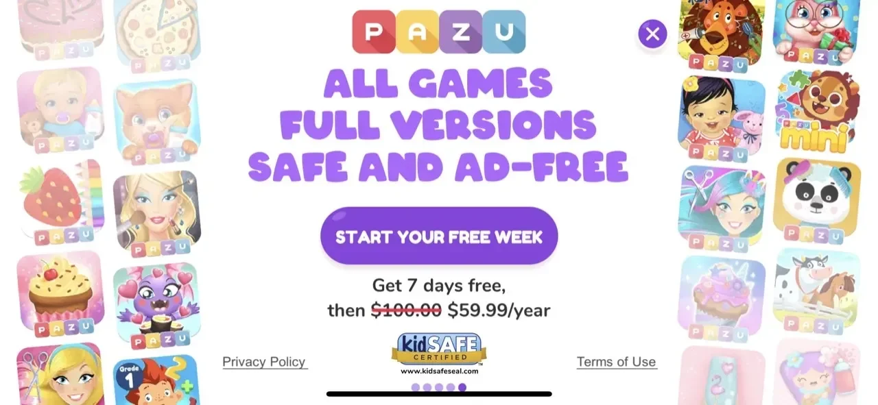 Math Games For Kids paywall screen