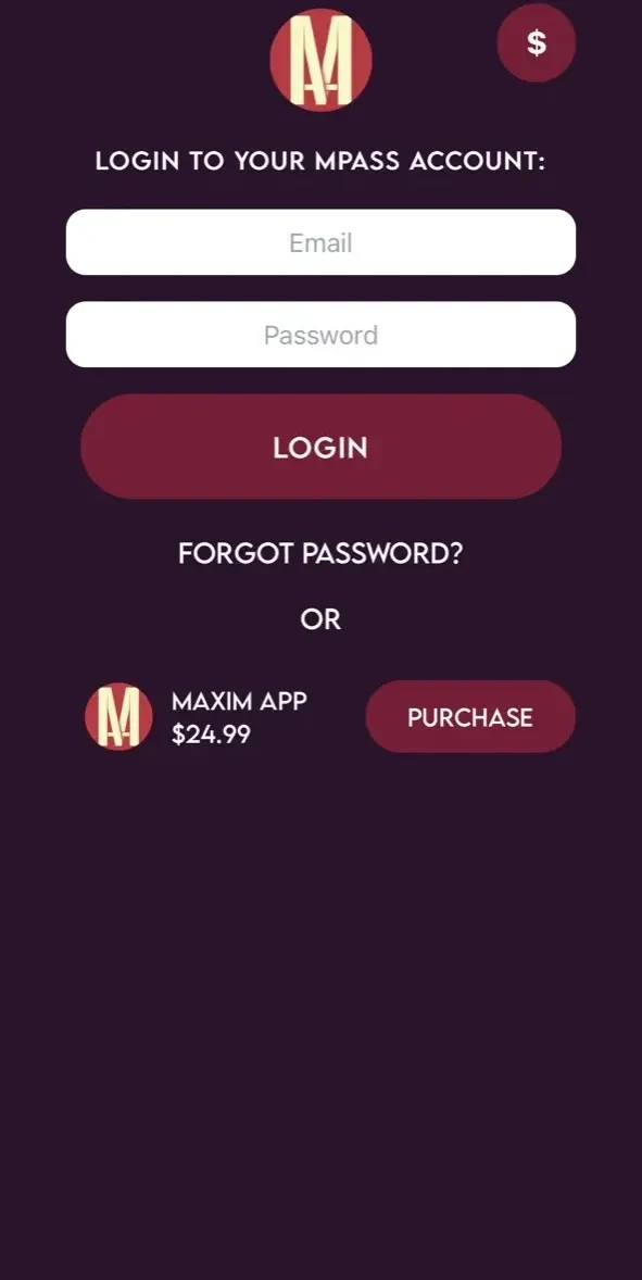 Maxim magic paywall screen