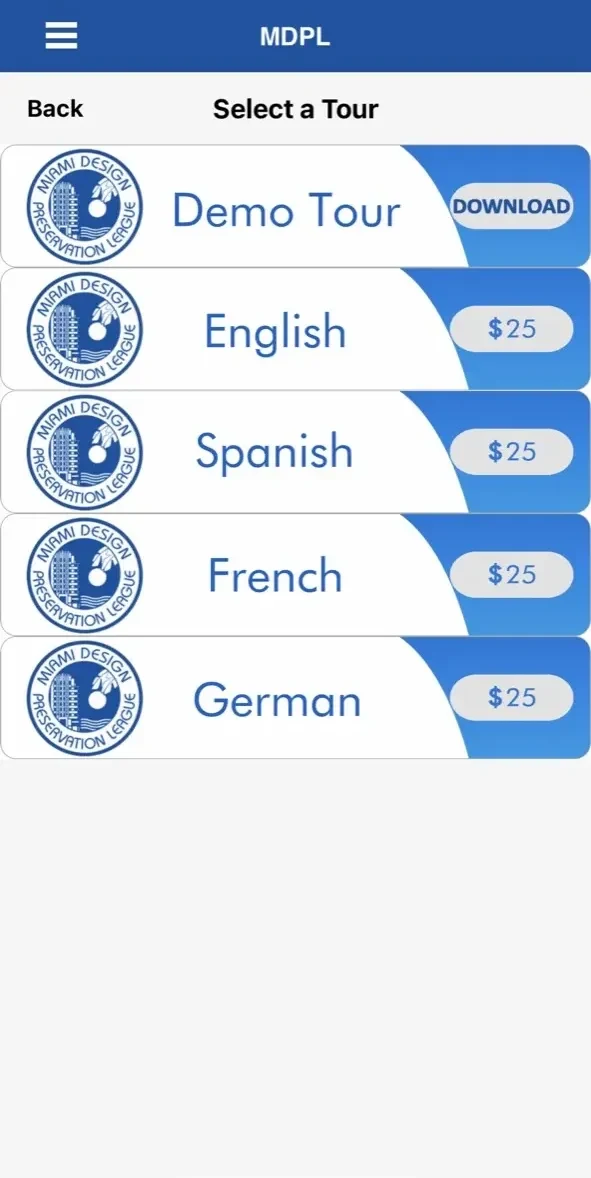 MDPL Tour paywall screen