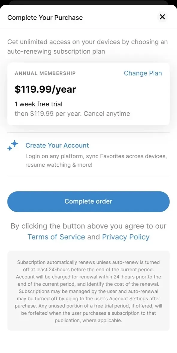 MedCircle paywall screen