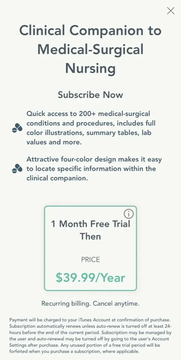 Medical Surgical Nursing Lewis paywall screen