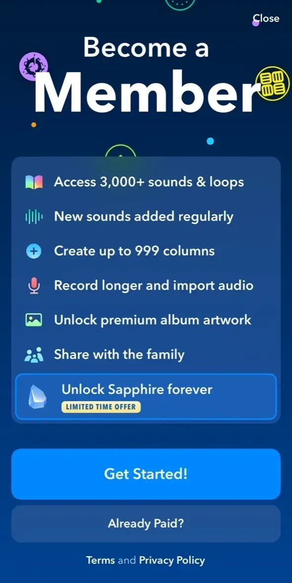 Medly paywall screen