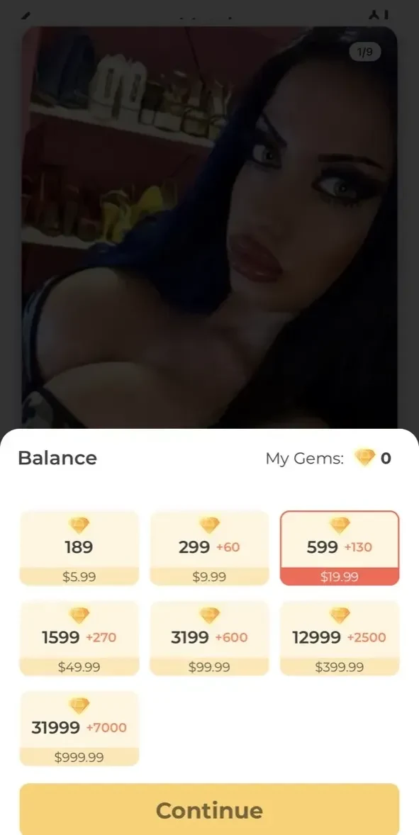 Meete paywall screen