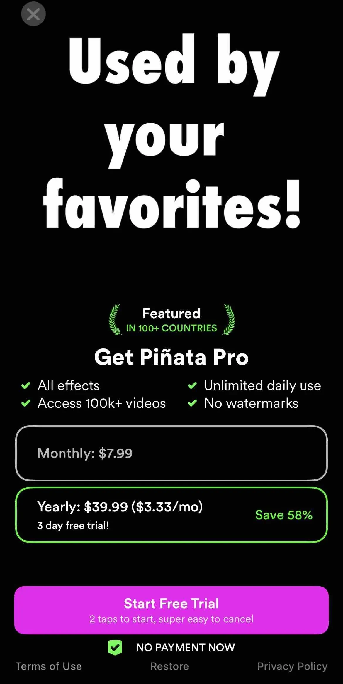 Meme Generator paywall screen