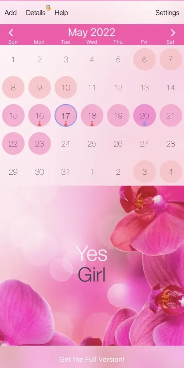 Menstrual Cycle Tracker paywall screen