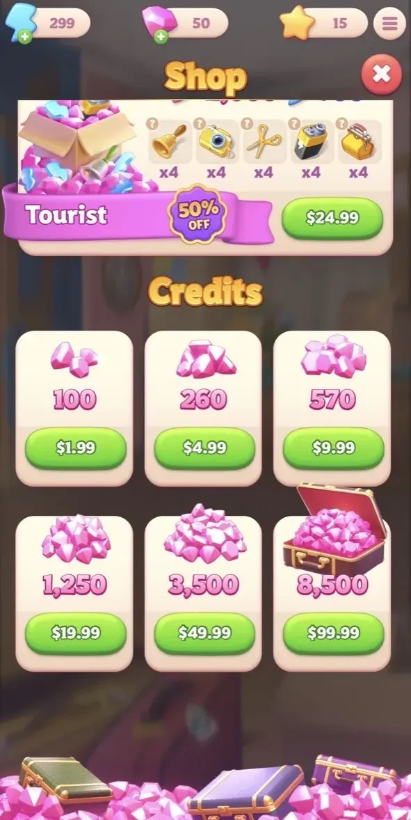 Merge Hotel Empire－Design Game paywall screen