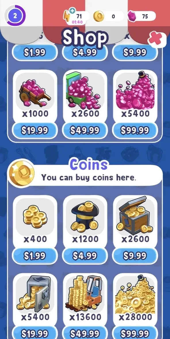Merge Mayor paywall screen